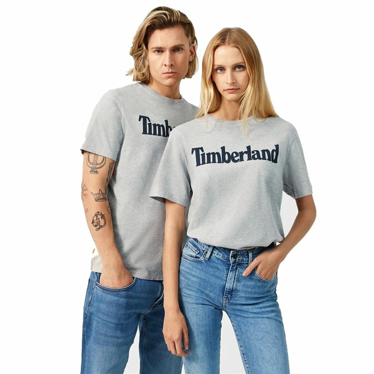 T-paita Timberland Kennebec Linear Harmaa Miehet, Koko M