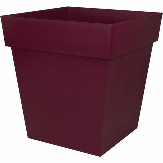 Kukkaruukku Ecolux 49,5 x 49,5 x 52,5 cm Tummanpunainen Muovinen Neliö Moderni