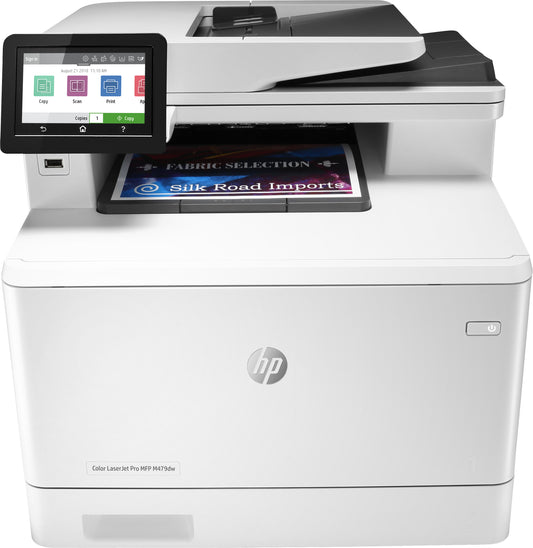 HP Color LaserJet Pro MFP M479dw, Väri, Tulostin varten Tulosta, kopioi, skannaa, lähetä sähköpostia, kaksipuolinen tulostus; Skannaus sähköpostiin/PDF-tiedostoksi; 50 arkin automaattinen asiakirjojen syöttölaite