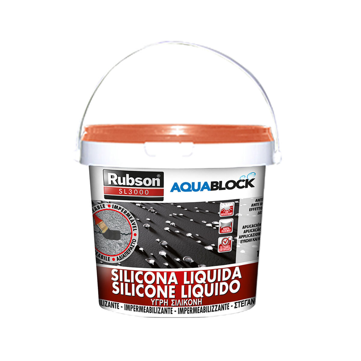 Silikoni Rubson aquablock 1 kg Väri terrakotta
