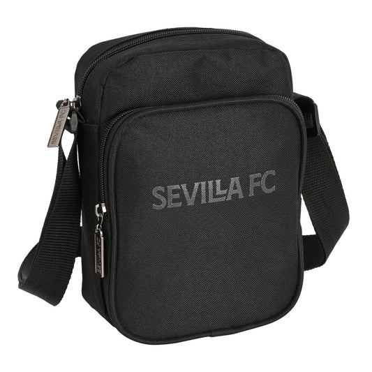 Olkalaukku Sevilla Fútbol Club Teen 16 x 22 x 6 cm Musta