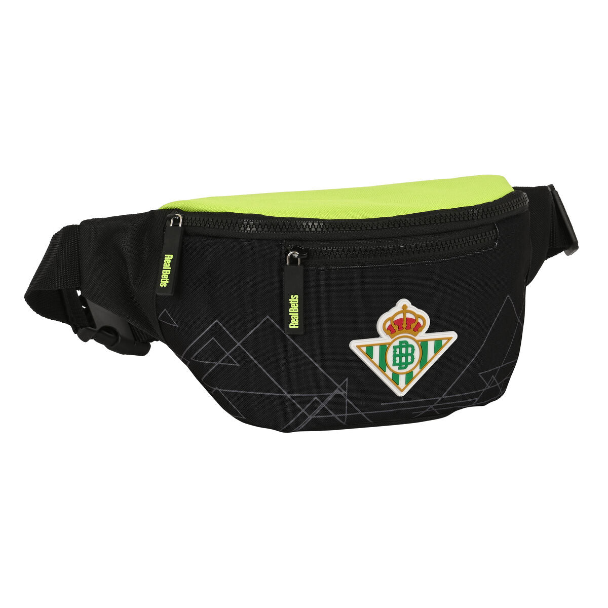 Laukku Real Betis Balompié Musta Lime väri Urheilu 23 x 12 x 9 cm