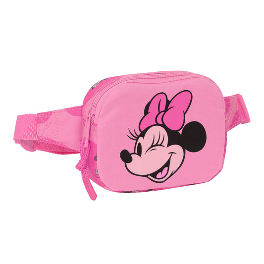 Laukku Minnie Mouse Loving Pinkki 14 x 11 x 4 cm