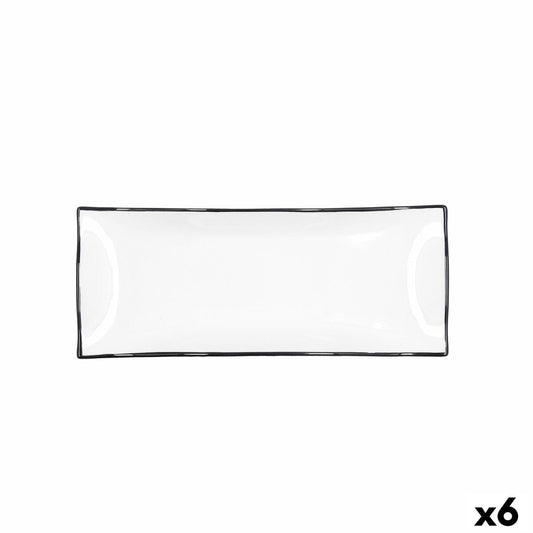 Välipalatarjotin Quid Gastro Valkoinen Keraminen 29,5 x 11 x 3 cm (6 osaa)