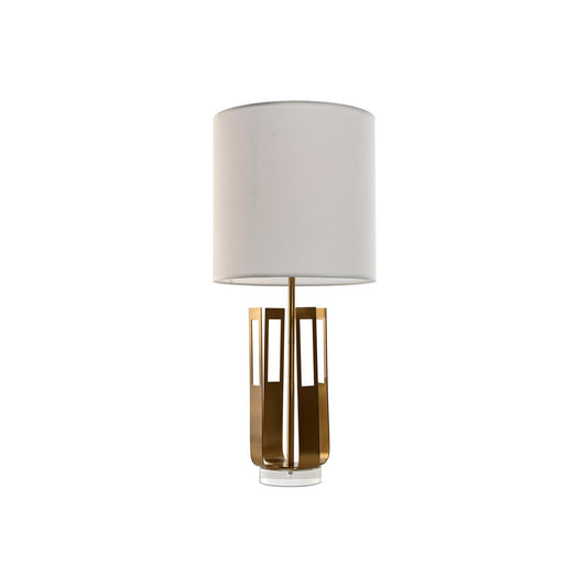 Pöytälamppu Home ESPRIT Valkoinen Kullattu Rauta 50 W 220 V 35 x 35 x 78 cm