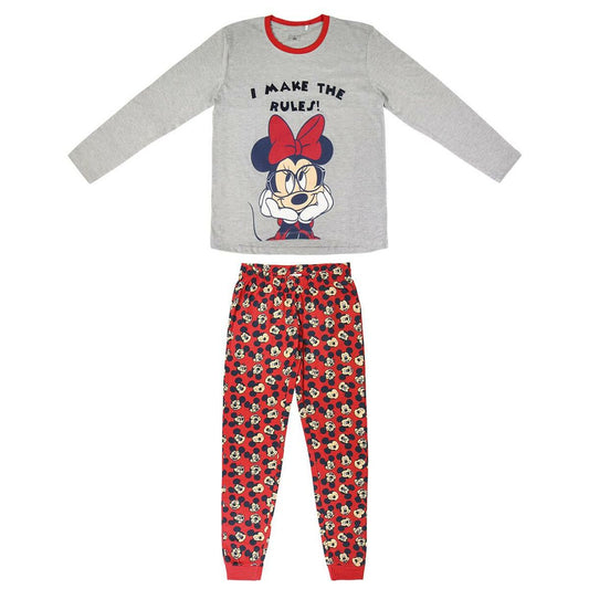 Pyjamat Minnie Mouse Nainen Harmaa (Aikuisten), Koko L