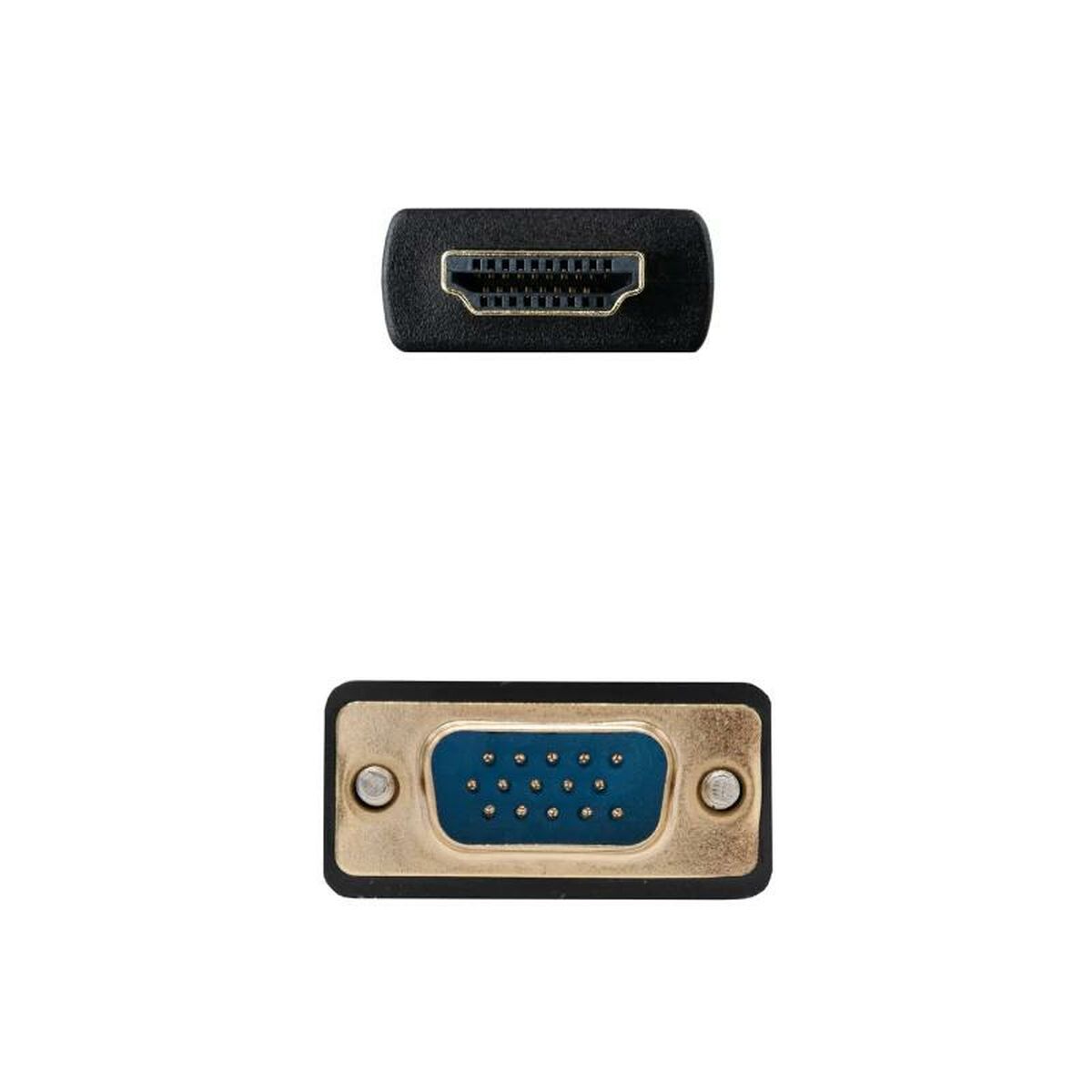 HDMI - VGA Adapteri NANOCABLE 10.15.4348 Musta 1,8 m