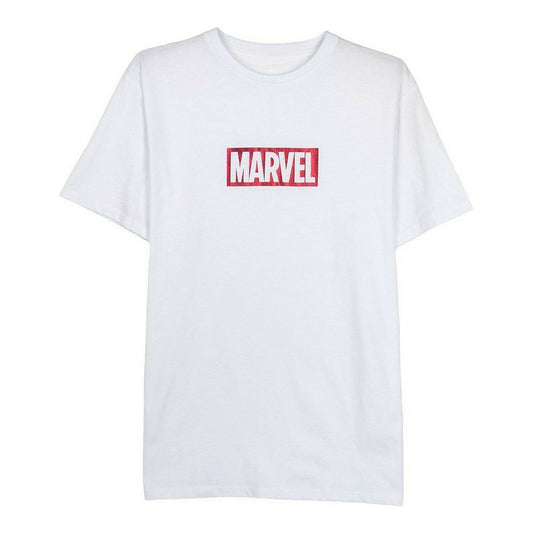 Miesten T-paita Marvel Valkoinen Aikuisten, Koko S