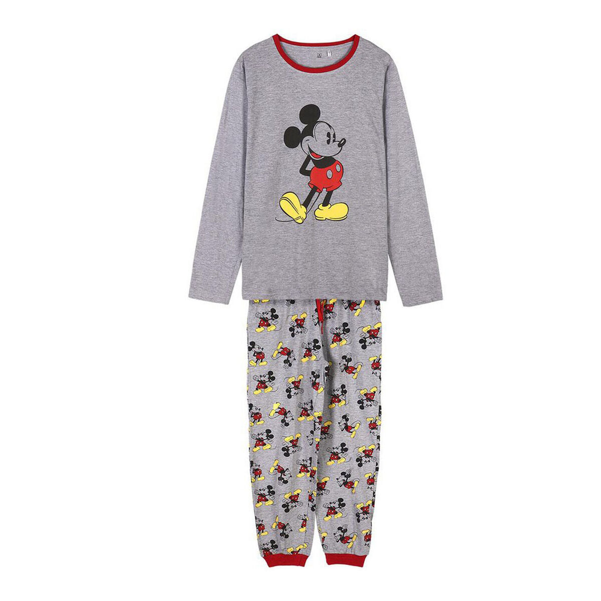 Pyjamat Mickey Mouse Harmaa (Aikuisten) Miehet, Koko S