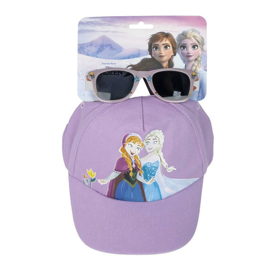 Hatun ja aurinkolasien sarja Frozen Pinkki (54 cm) 2 Kappaletta