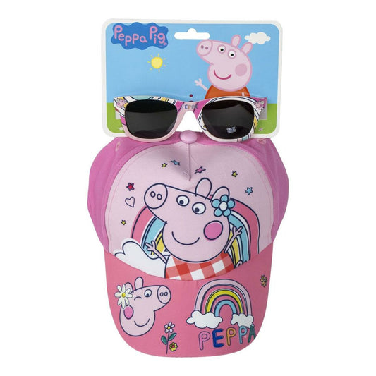Hatun ja aurinkolasien sarja Peppa Pig 2 Kappaletta Pinkki (51 cm)