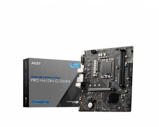 MSI PRO H610M-G DDR4 emolevy Intel H610 LGA 1700 mikro ATX