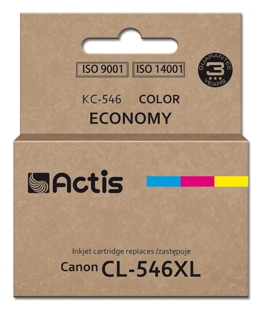 Actis KC-546 mustepatruuna (Canon CL-546XL vaihto; Supreme; 15 ml; 180 sivua; punainen, sininen, keltainen). - KorhoneCom