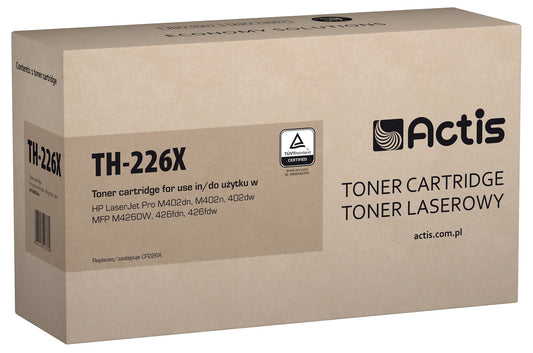 Actis TH-226X väriaine HP-tulostimelle; HP 26X CF226X vaihto; Vakio; 9000 sivua; musta - KorhoneCom