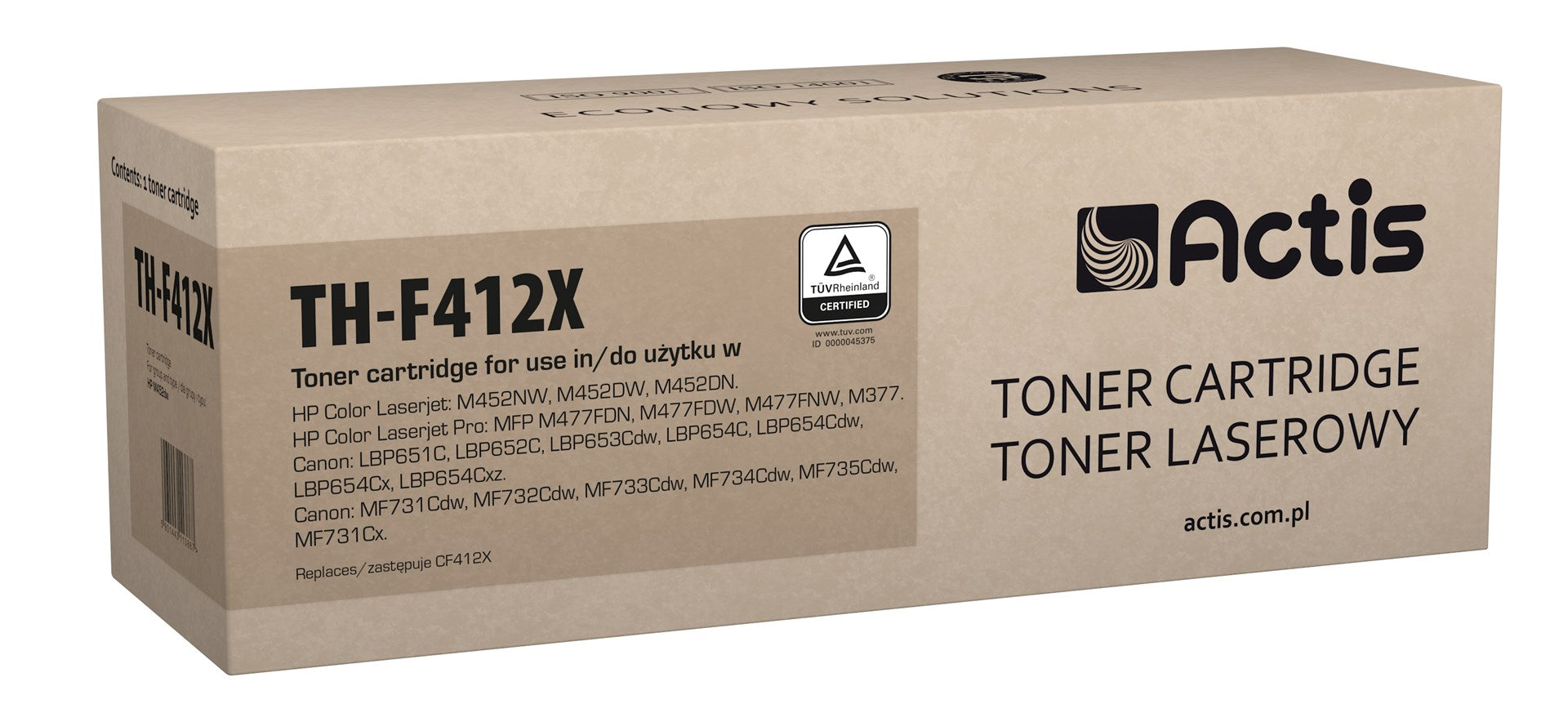 Actis TH-F412X väriaine (korvaa HP 410X CF412X:lle; vakio; 5000 sivua; keltainen) - KorhoneCom