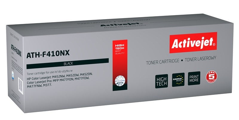 Activejet ATH-F410NX -väriaine HP-tulostimelle; HP 410X CF410X vaihto; Ylin; 6500 sivua; musta - KorhoneCom