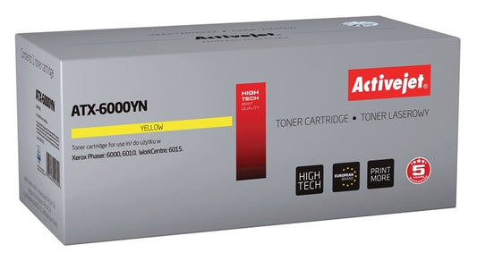 Activejet ATX-6000YN -väriaine (korvaa Xerox 106R01633:lle; Supreme; 1000 sivua; keltainen)