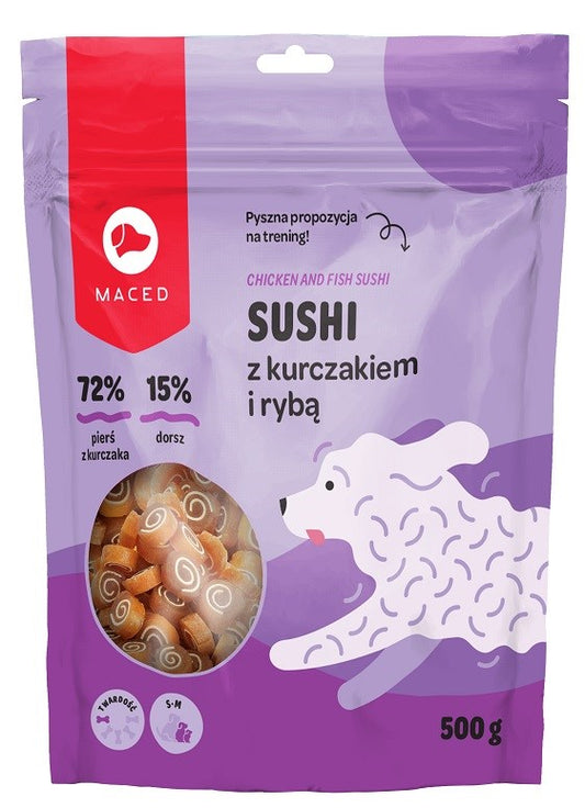 MACED Chicken & Fish Sushi - Koiran herkku - 500g