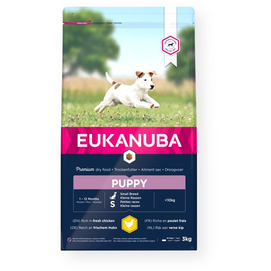 Eukanuba Growing Puppy Pienen rodun kana 3 kg
