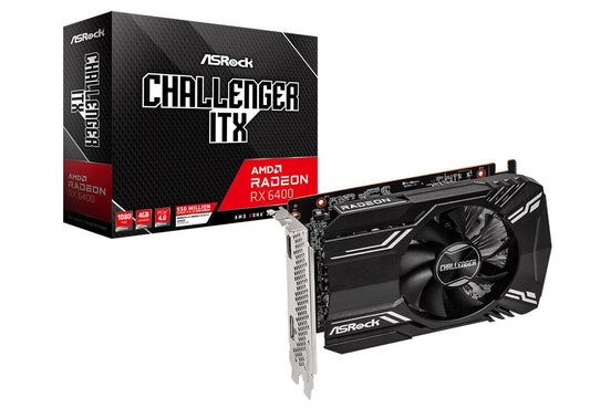 Näytönohjain Asrock Challenger ITX RX 6400 4GB AMD Radeon RX 6400 GDDR6