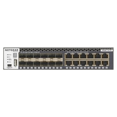 NETGEAR M4300-12X12F Hallittu L2/L3 10G Ethernet (100/1000/10000) 1U musta - KorhoneCom