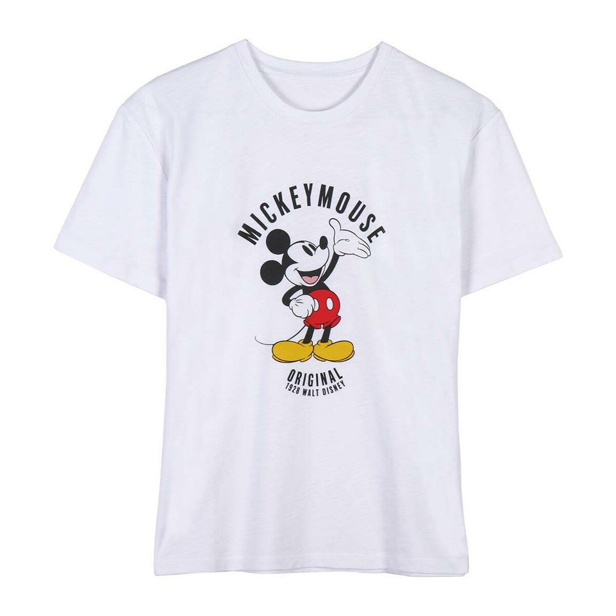 Naisten T-paita Mickey Mouse Valkoinen, Koko XS