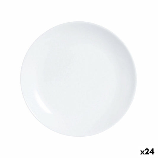 Jälkiruokalautanen Luminarc Diwali Valkoinen Lasi 19 cm (24 osaa)