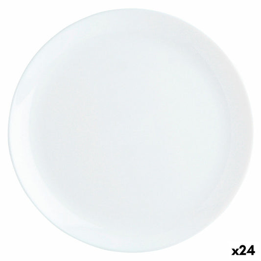 Litteä Lautanen Luminarc Diwali Valkoinen Lasi Ø 27 cm (24 osaa)