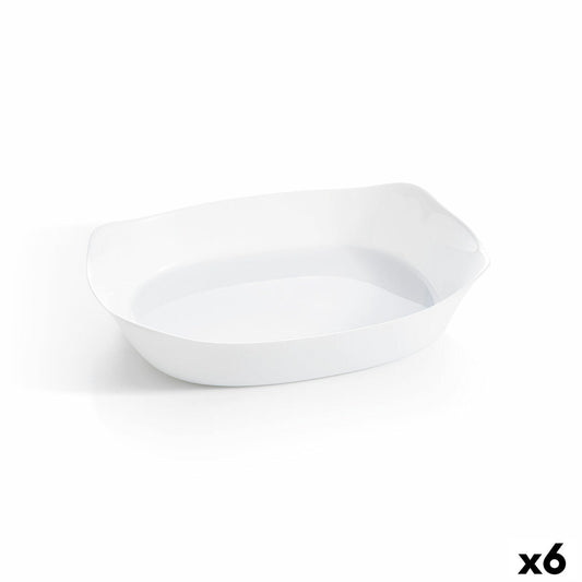 Vuoka Luminarc Smart Cuisine Suorakulmainen Valkoinen Lasi 38 x 27 cm (6 osaa)