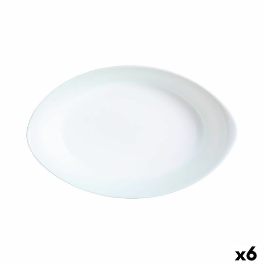 Vuoka Luminarc Smart Cuisine Ovaali Valkoinen Lasi 21 x 13 cm (6 osaa)