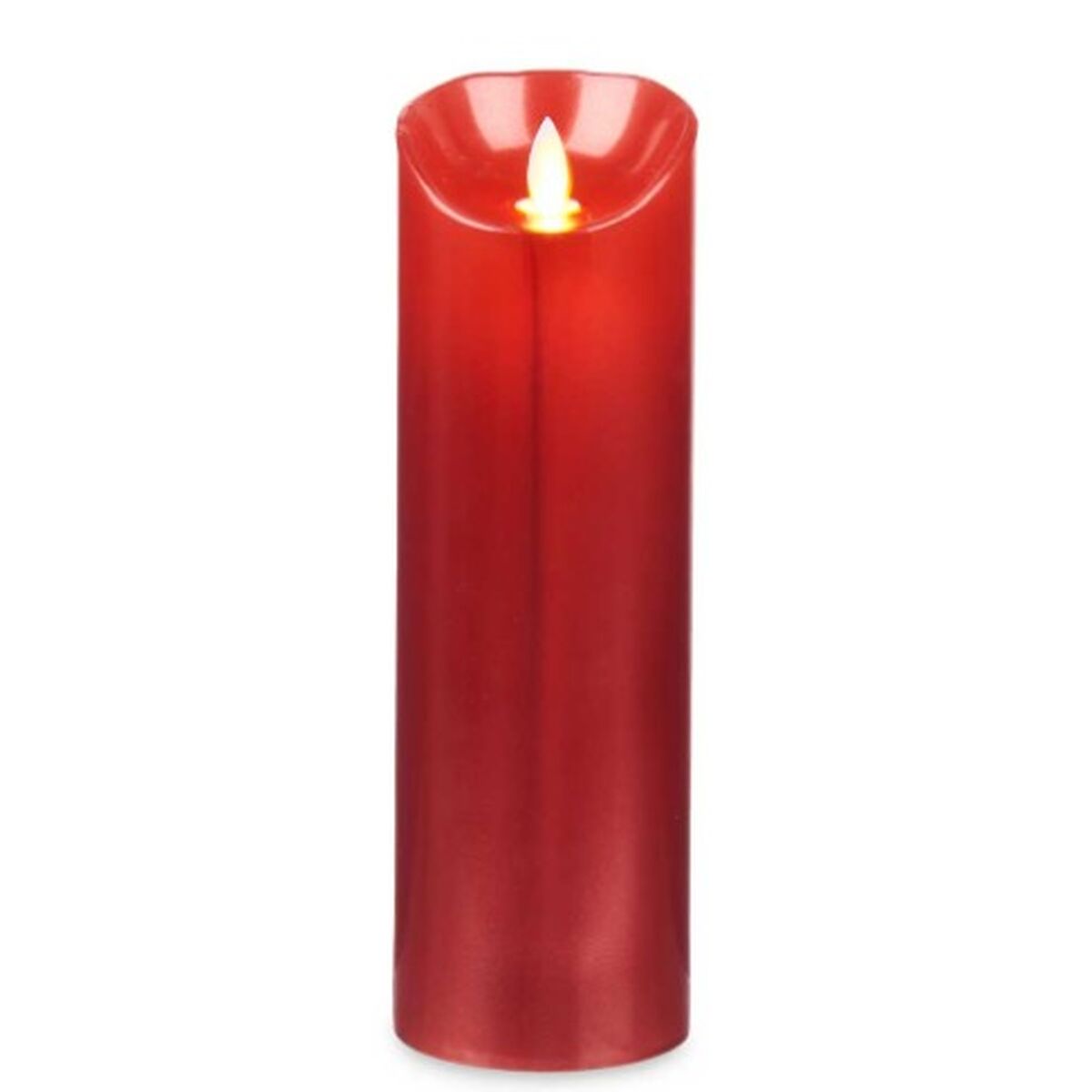 LED Kynttilä Punainen 8 x 8 x 25 cm (12 osaa)