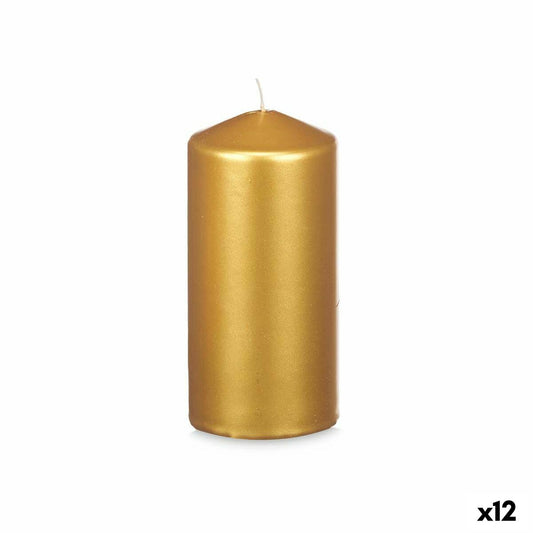 Kynttilä Kullattu 7 x 15,5 x 7 cm (12 osaa)