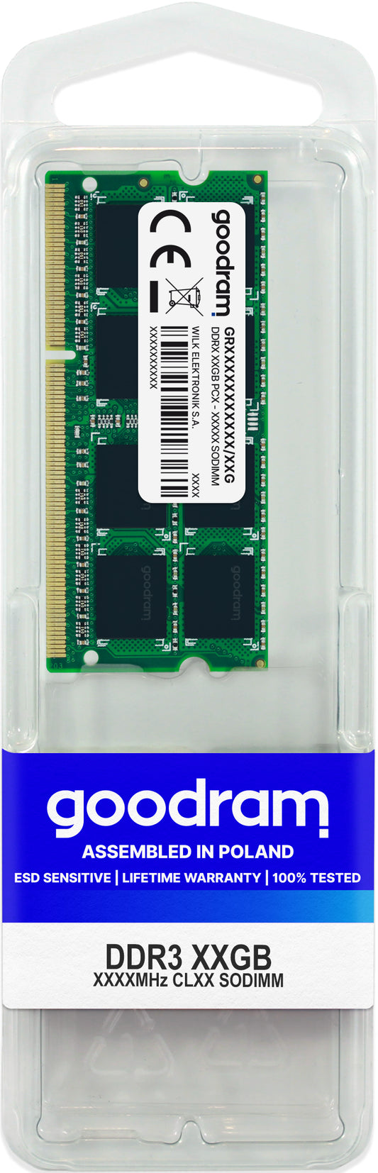 Goodram 4GB DDR3-muistimoduuli 1600 MHz
