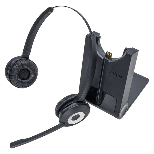 Jabra Pro 920 Duo -kuulokkeet Langattomat kuulokkeet toimisto-/puhelinkeskukseen Musta - KorhoneCom