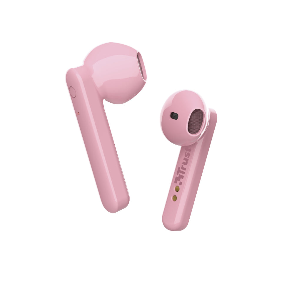 Trust Primo Kuulokkeet True Wireless Stereo (TWS) In-ear Puhelut/Musiikki Bluetooth Vaaleanpunainen - KorhoneCom