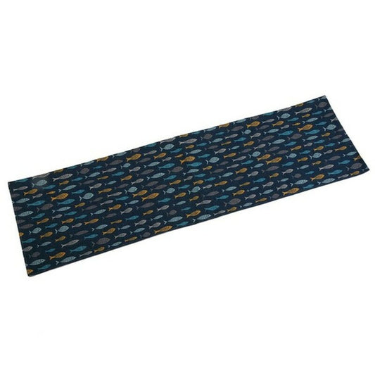 Pöytäjuoksija Versa Blue Bay Polyesteri (44,5 x 0,5 x 154 cm)