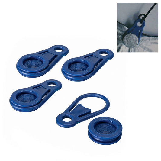 Awning and tarpaulin clamps set Bensontools Klipsi Sininen 6 osaa Ø 0,44 x 8,3 cm