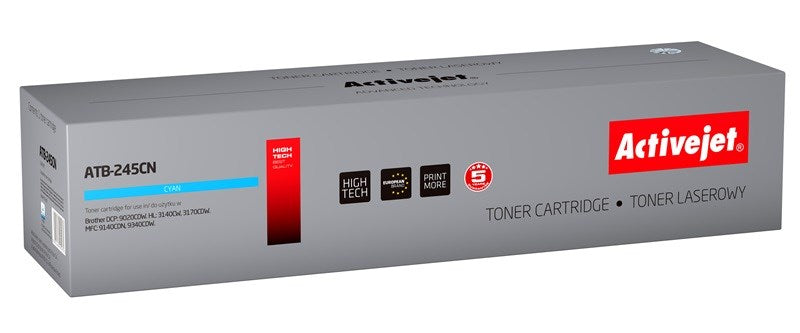 Activejet ATB-245CN toner for Brother printer, Brother TN-245C replacement, Supreme, 2200 pages, cyan - KorhoneCom