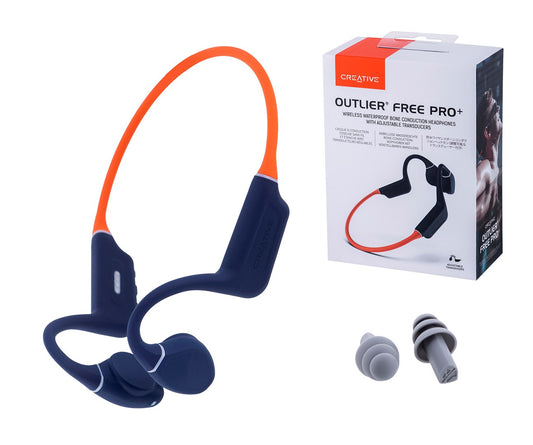 Bone conduction headphones CREATIVE OUTLIER FREE PRO+ wireless  waterproof Orange - KorhoneCom