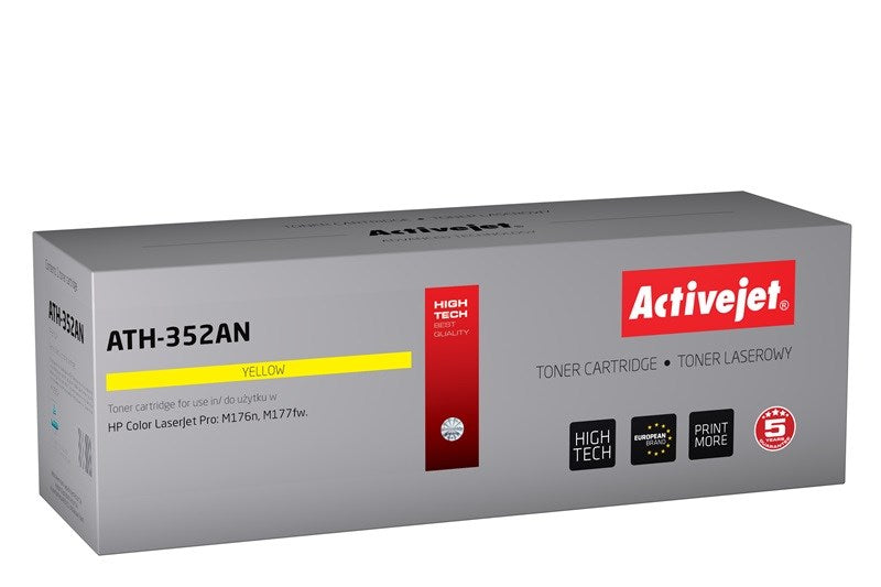 Activejet ATH-352AN toner (replacement for HP CF352A, Supreme, 1100 pages, yellow) - KorhoneCom