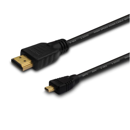 Savio CL-39 HDMI-kaapeli 1 m HDMI Type A (vakio) HDMI Type D (mikro) Musta