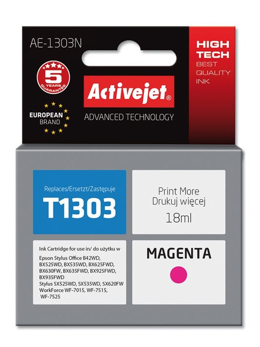 Activejet AE-1303N muste (korvaava Epson T1303; Supreme; 18 ml; magenta)