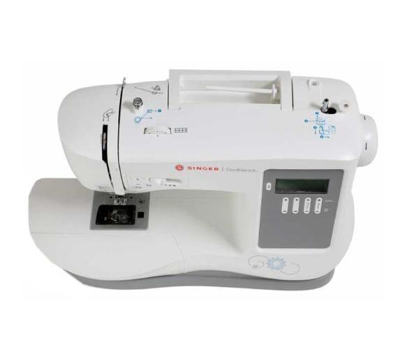 Singer 7640 sewing machine  electric current  white
