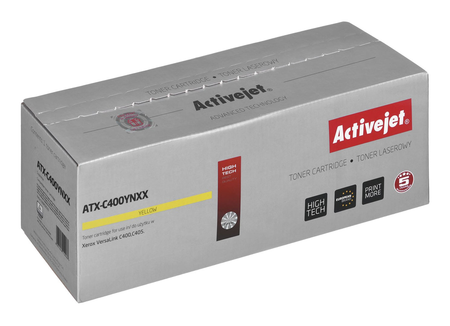 Activejet ATX-C400YNXX toner (replacement for Xerox 106R03533, Supreme, 8000 pages, yellow) - KorhoneCom
