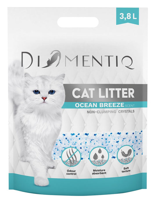 DIAMENTIQ Ocean Breeze - kissan kuivike - 3 8 l