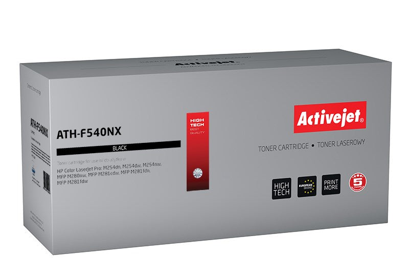 Activejet ATH-F540NX väriaine (korvaava HP 203X CF540X, Supreme, 3200 sivua, musta) - KorhoneCom