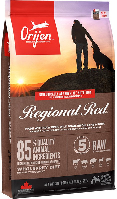 Orijen Regional Red 11,4 kg Aikuinen Naudanliha Lammas Porsaan