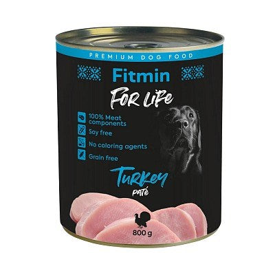 FITMIN for Life Turkey Pate - Koiran märkäruoka - 800 g