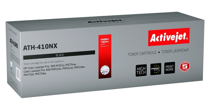 Activejet ATH-410NX väriaine HP-tulostimeen, HP 305X CE410X korvaava, Supreme, 4000 sivua, musta - KorhoneCom