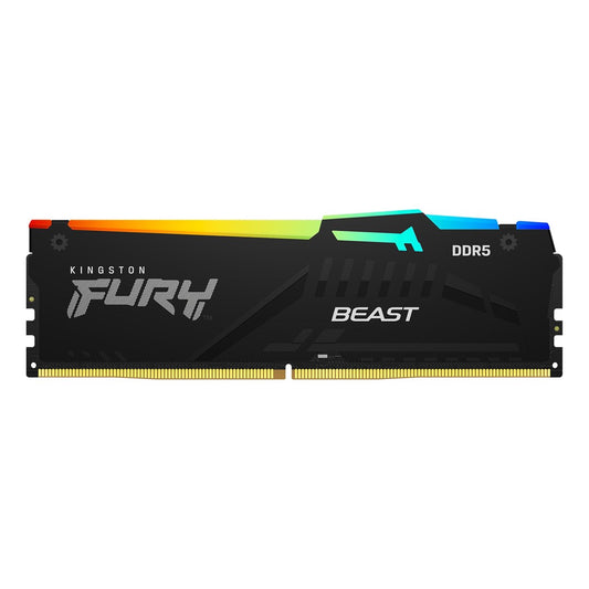 Kingston Technology FURY Beast RGB -muistimoduuli 8 Gt 1 x 8 Gt DDR5 6000 MHz